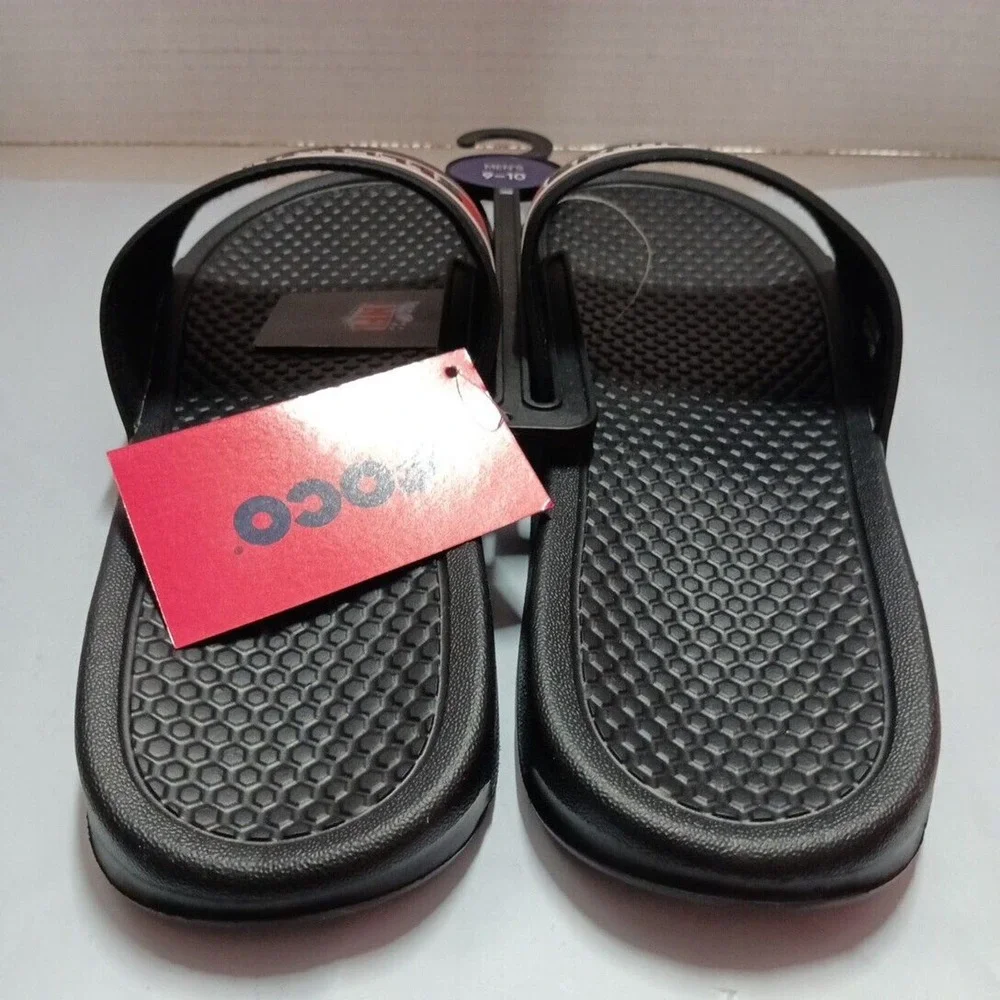 Tampa Bay Buccaneers FOCO Stripe Raised Slides‎ Sandals Men’s US M 9-10